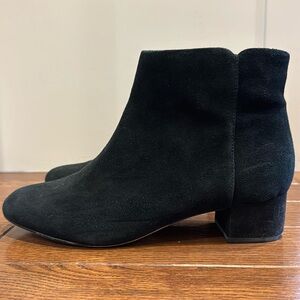 Black suede boots